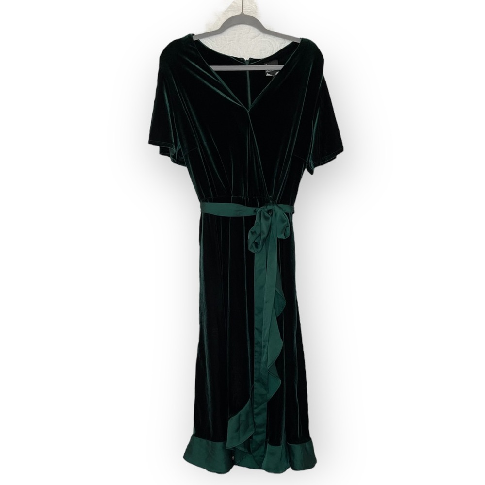 Maison Tara Emerald Green Plus Size Dress